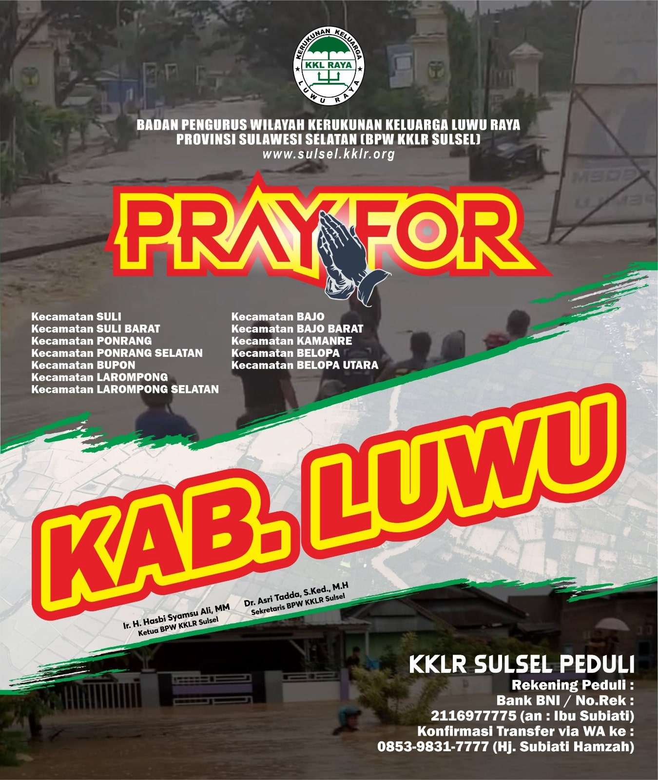 KKLR Sulsel Peduli Luwu