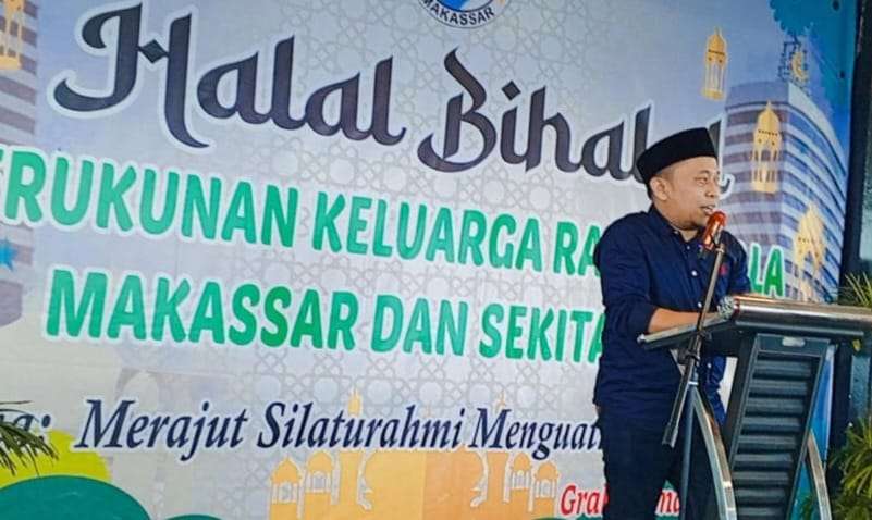 Sekretaris KKLR Sulsel Asri Tadda di HBH KKRB Makassar, Minggu, 5 Mei 2024.